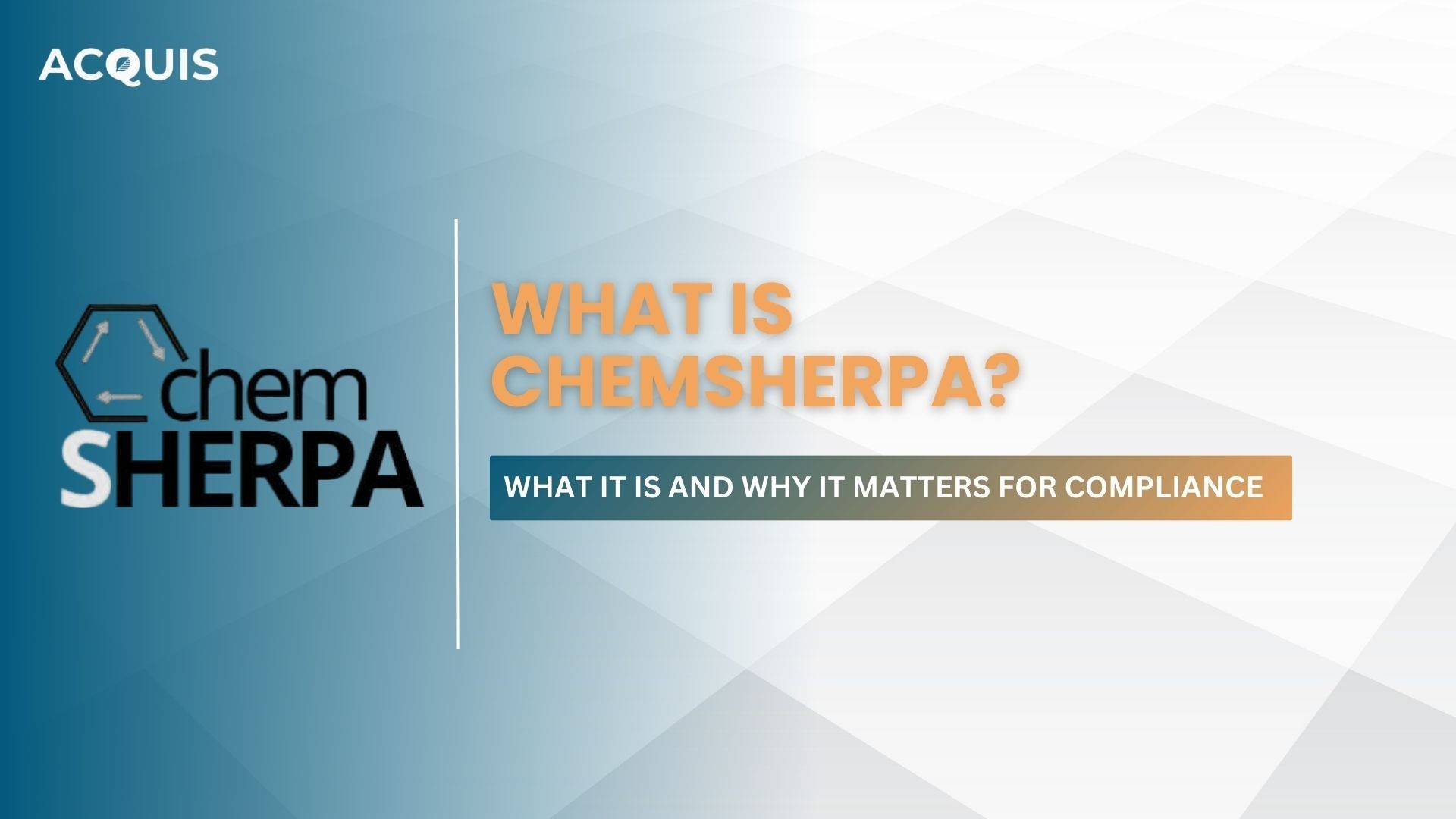 What is ChemSHERPA? What is ChemSHERPA?