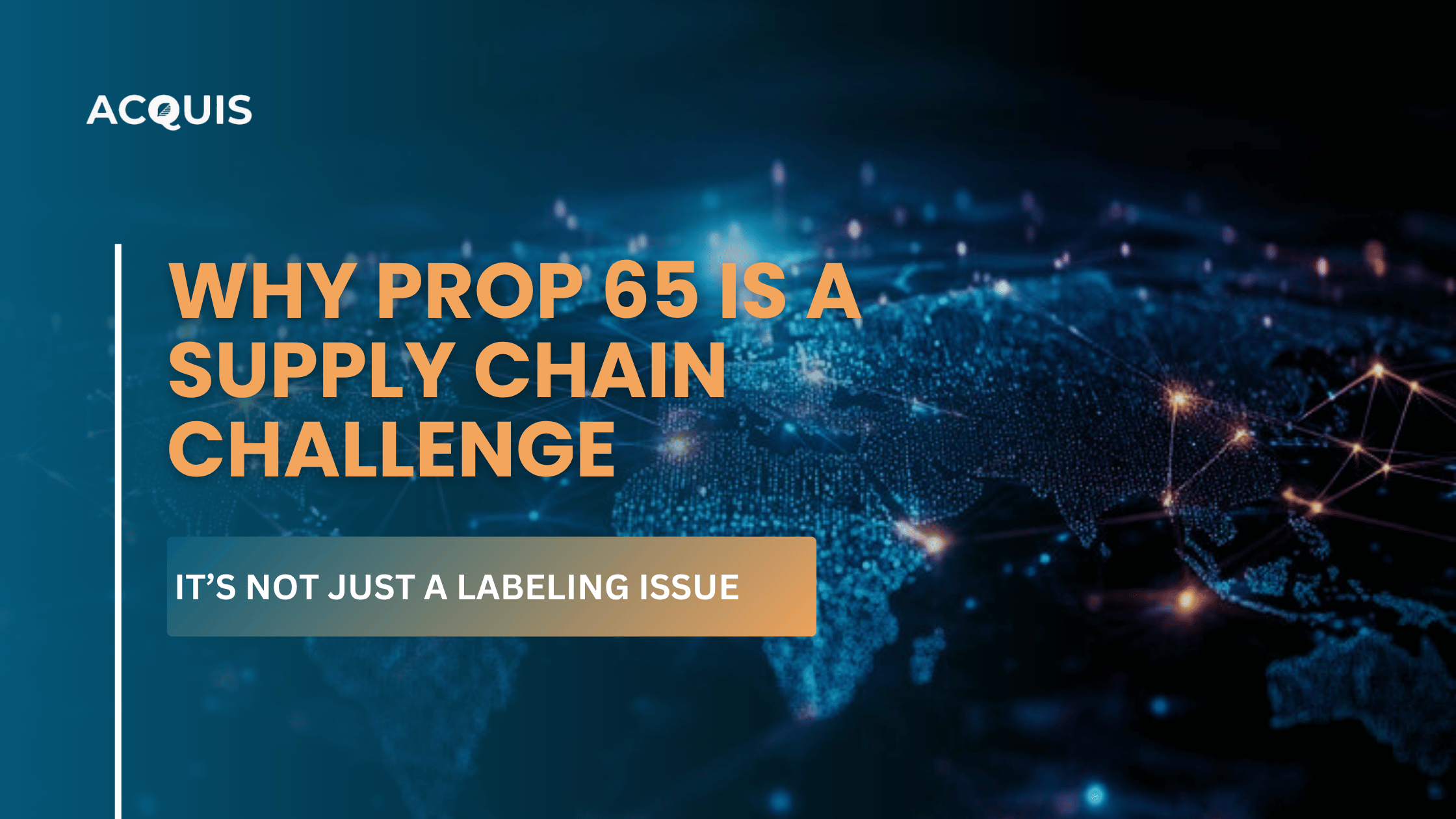 Prop 65 Supply Chain Disclosure & Risk Management for Electronics Manufacturers