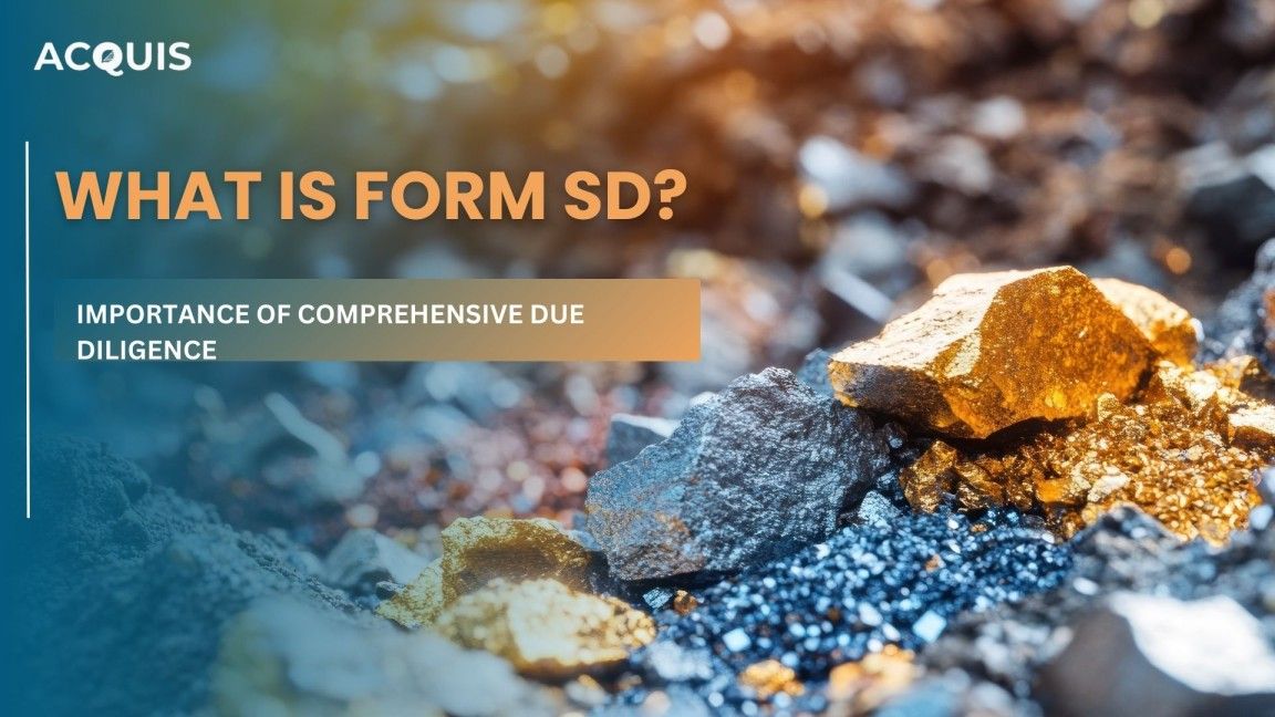 What Is Form SD? Conflict Minerals Compliance Under SEC Rules