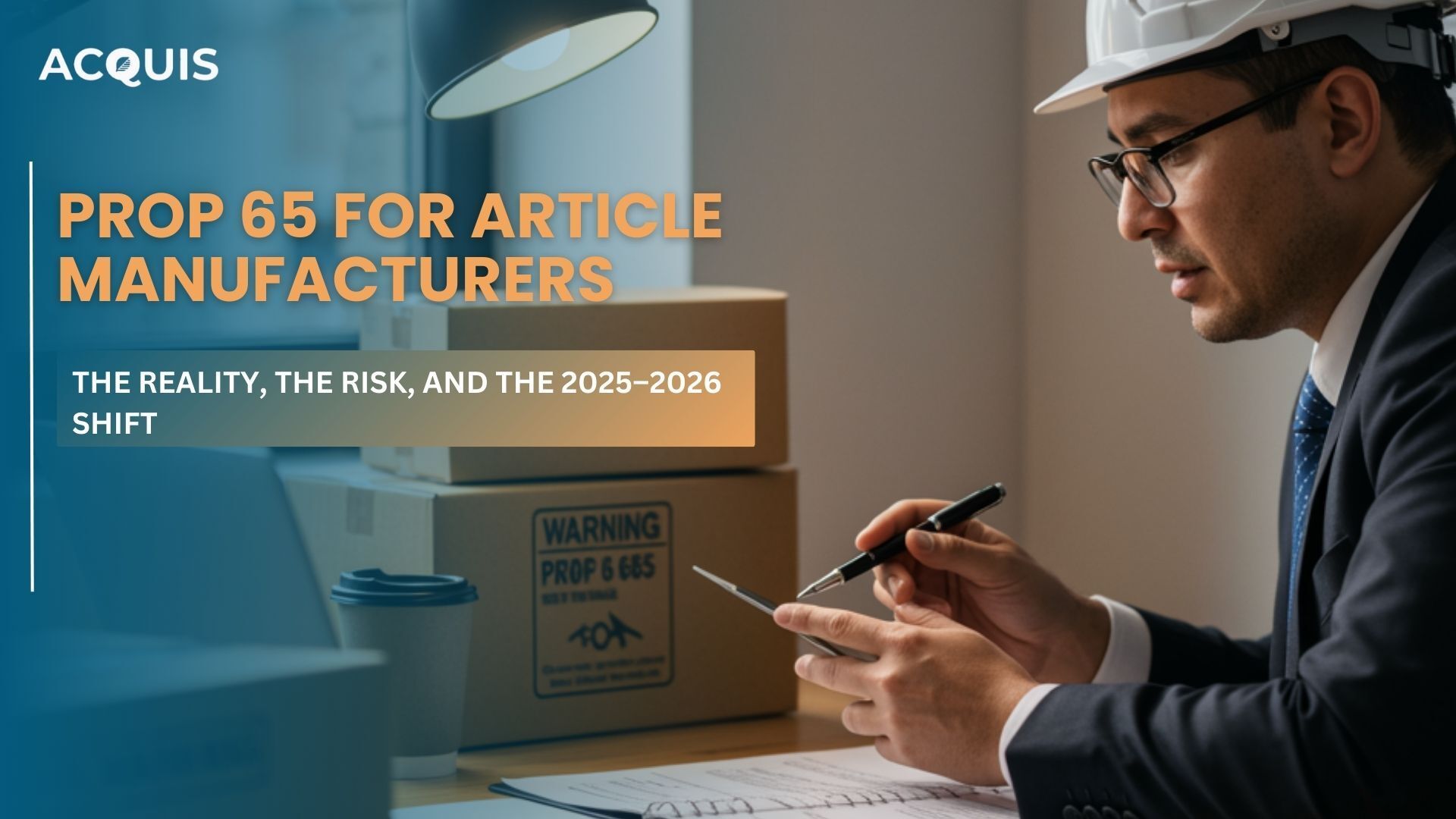 Prop 65 for Article Manufacturers: The Reality, the Risk, and the 2025–2026 Shift