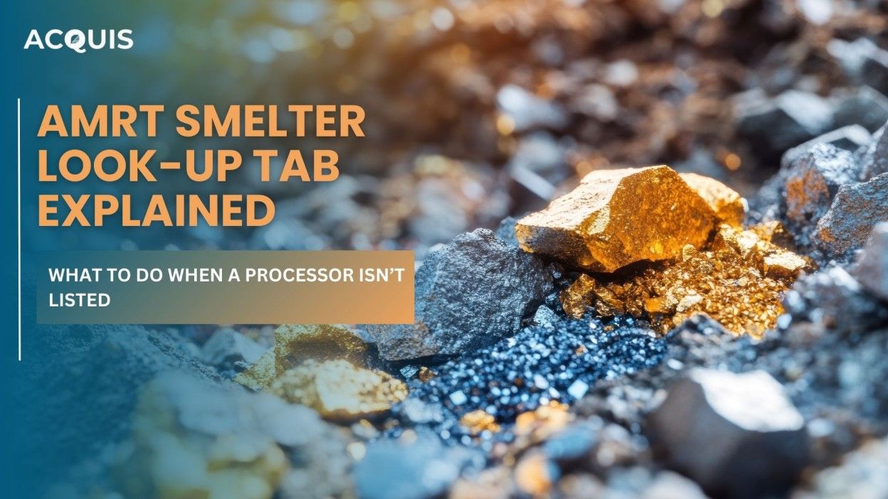 AMRT Smelter Look-up Tab Explained: What to Do When a Processor Isn’t Listed AMRT Smelter Look-up Tab Explained: What to Do When a Processor Isn’t Listed