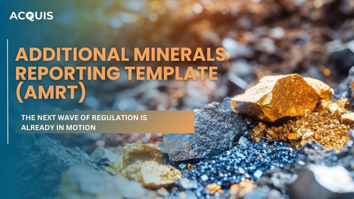 Understanding the Additional Minerals Reporting Template (AMRT)