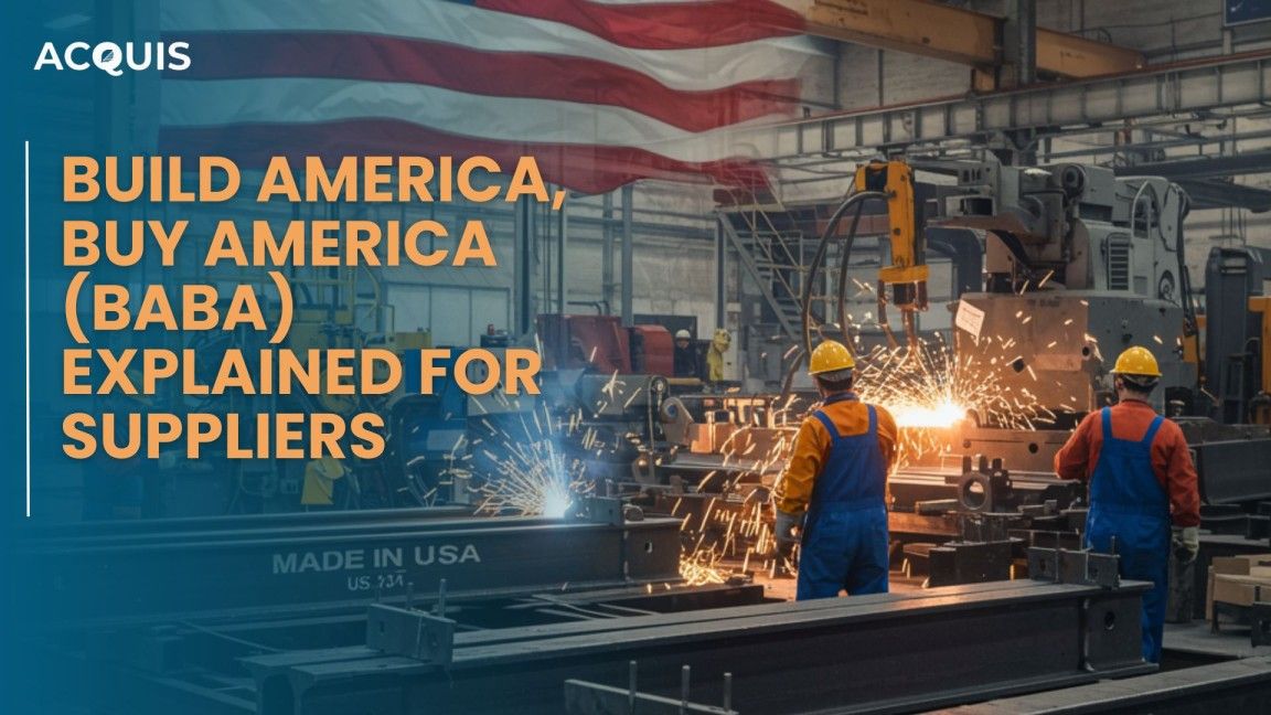 Build America, Buy America (BABA) Explained for Suppliers
