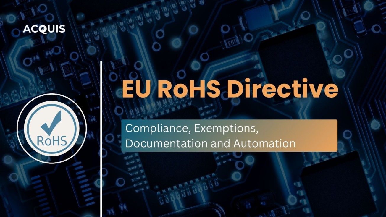 EU RoHS Compliance Consulting Services and Software Solutions