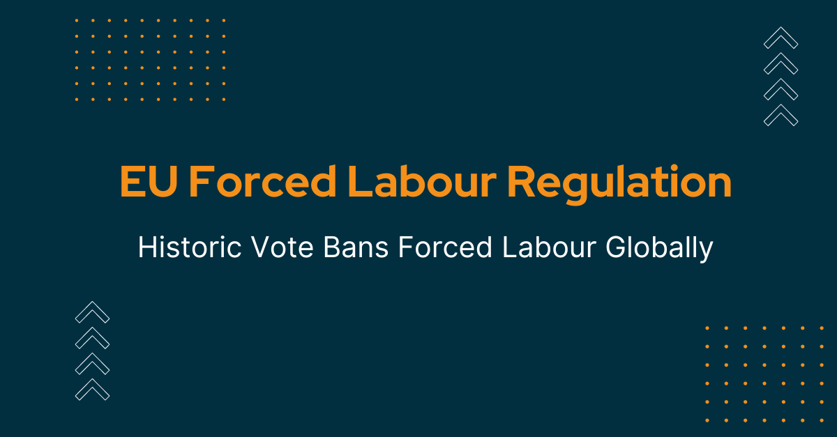 The European Parliament's Historic Vote on the EU Forced Labour Regulation