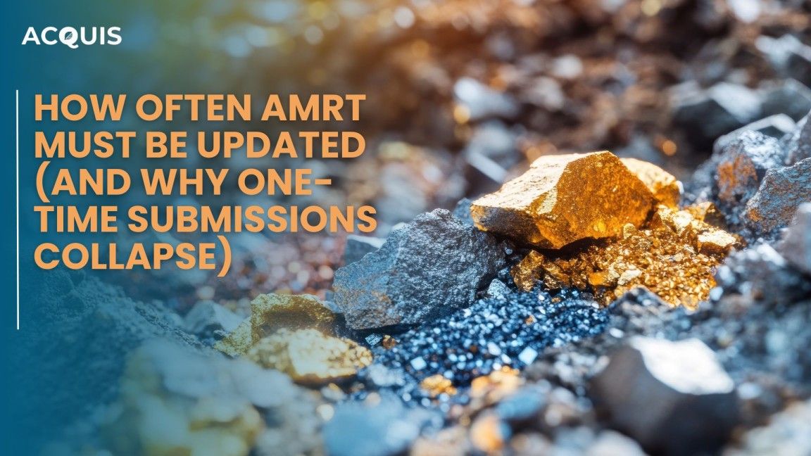 How Often AMRT Must Be Updated (and Why One-Time Submissions Collapse)