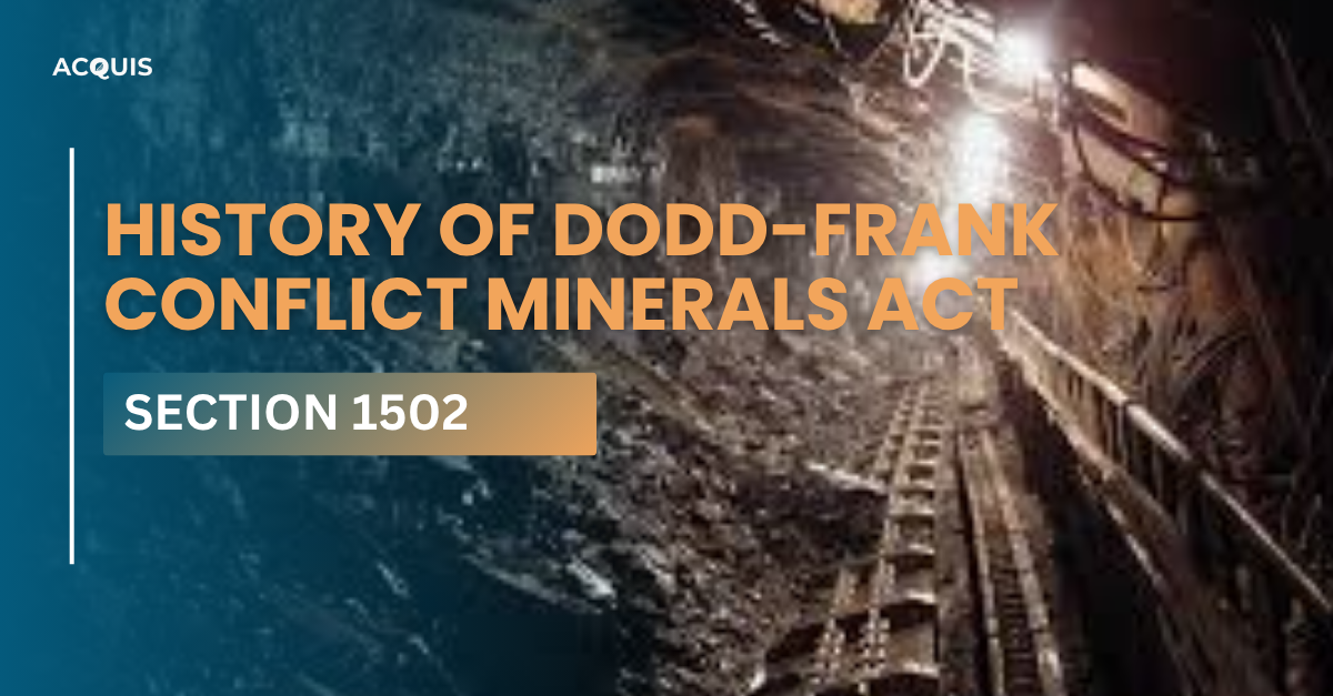 Legislative History of Dodd-Frank Conflict Minerals Act