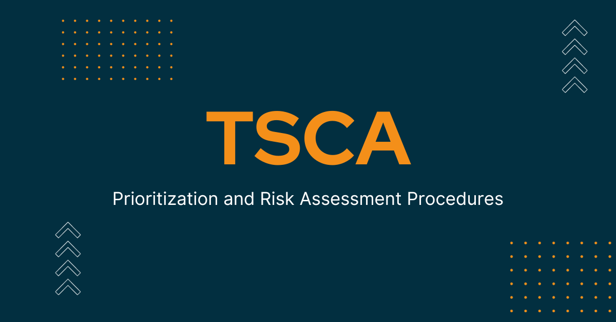Prioritization and Risk Assessment Procedures under TSCA