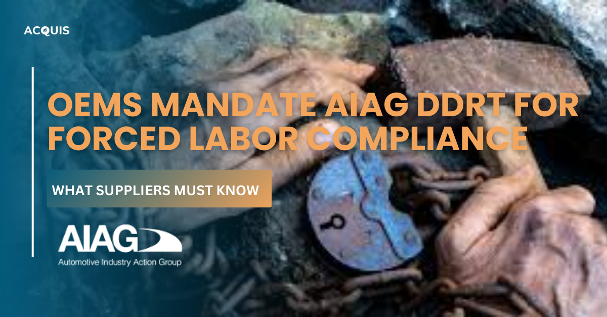 OEMs Unite on AIAG DDRT: A New Era of Forced Labor Compliance for Automotive Suppliers