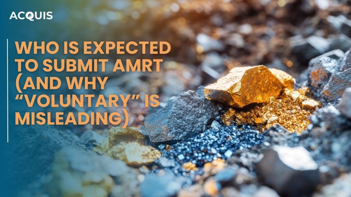 Who Is Expected to Submit AMRT (and Why “Voluntary” Is Misleading)