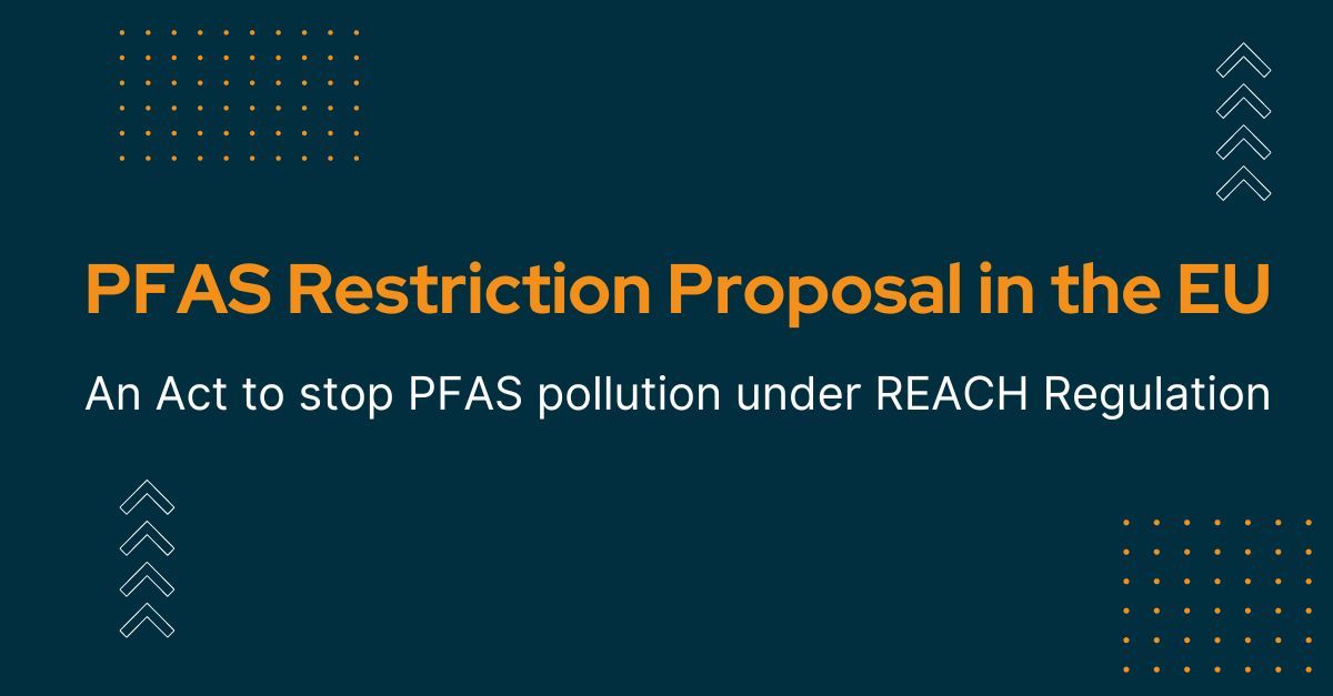 EU PFAS Restriction Proposal to ECHA under REACH Regulation